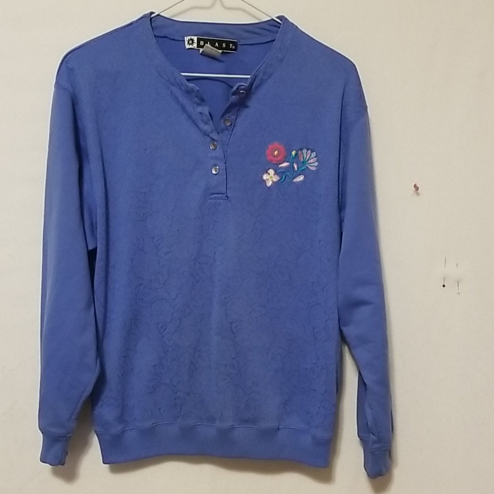 Vintage Blue Sweater long sleeve